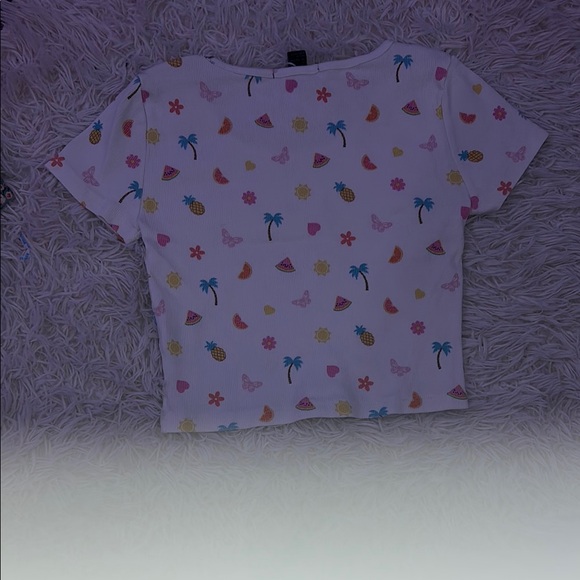 Colorful Patterned Crop Top - Picture 2 of 4